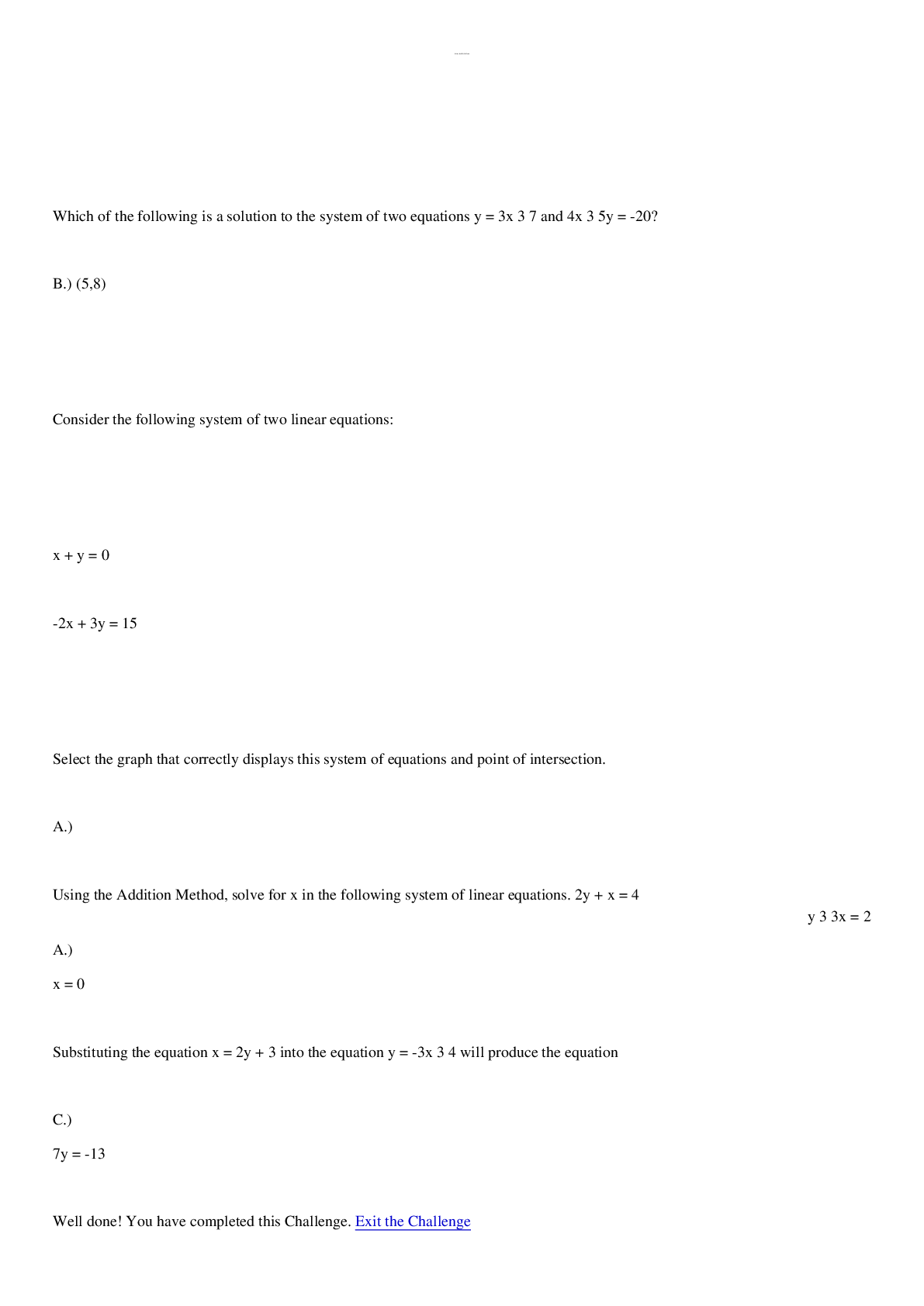 Preview image for Sophia College Algebra Unit 3 Challenge 2